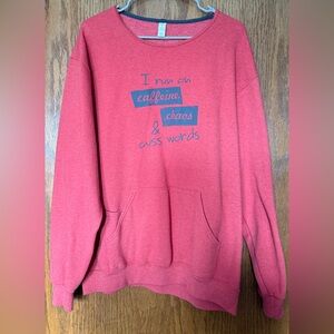 Red Graphic Sweatshirt